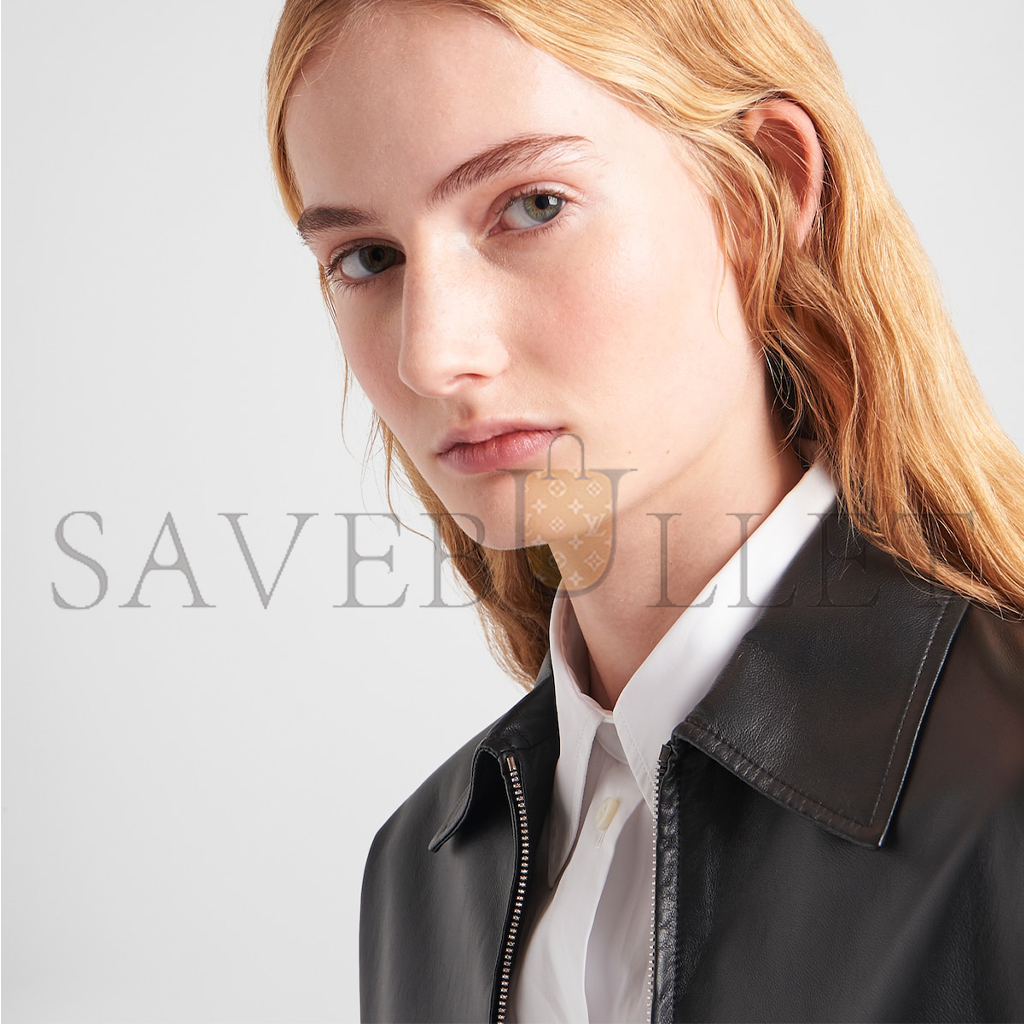 PRADA LEATHER JACKET 58A121